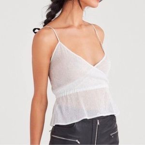 7 for All Mankind Metallic Blouse